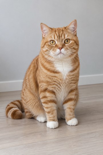 Original AI-created orange tabby cat photo